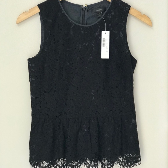 NWT J. Crew Lace Easy Pants and Peplum Top Set - Picture 5 of 11